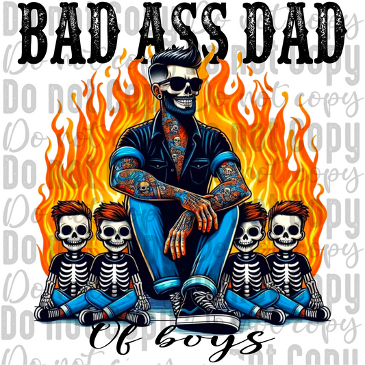 Bad Ass Dad of 4 Boys Png