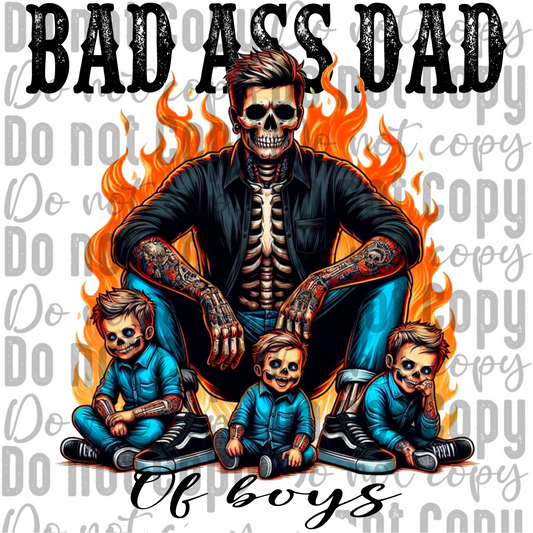 Bad Ass Dad of 3 Boys png