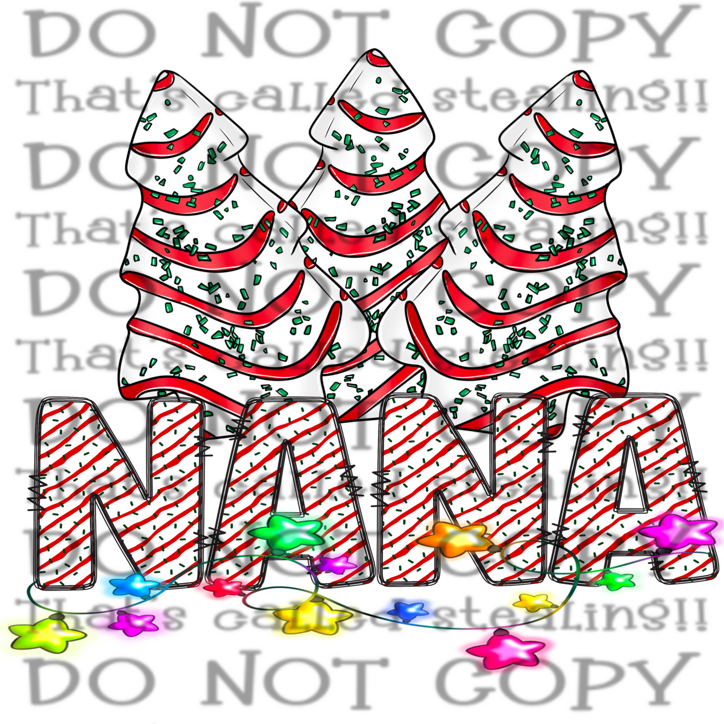 Nana Christmas Tree png