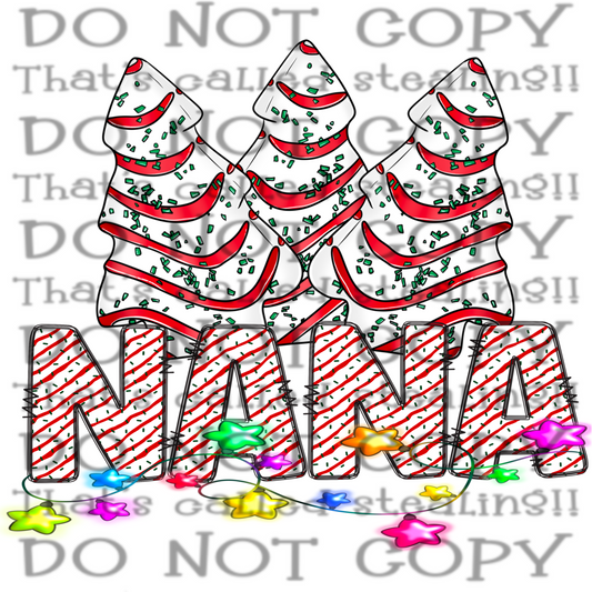 Nana Christmas Tree png