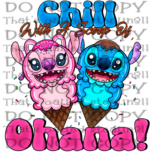 Chill With A Scoop Of Ohana!  Png